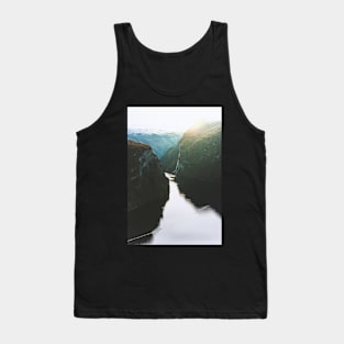 Geiranger Fjord at sunset Tank Top